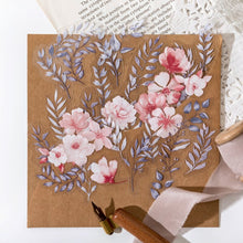 Load image into Gallery viewer, 40Pcs/Pack Ruguang Dense Series Sticker PET Transparent Plant Flower Sticky Label Deco Scrapbooking Collage Junk Journaling