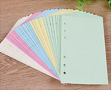 Load image into Gallery viewer, 50 Sheet A5 A6 Loose-leaf Colorful Refill Inner Page Line Blank Grid Inner Page Rulers Envelopes Inside Paper Designer Stationery