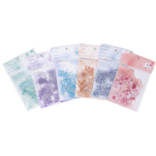 Load image into Gallery viewer, 40Pcs/Pack Ruguang Dense Series Sticker PET Transparent Plant Flower Sticky Label Deco Scrapbooking Collage Junk Journaling