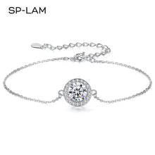 Load image into Gallery viewer, 1Ct Moissanite Diamond Bracelet High Fashion 925 Sterling Silver Moissanite Charm Bracelet For Women Luxury Jewelry