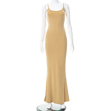 Load image into Gallery viewer, Sexy Slip Sleeveless Backless Long Maxi Dress Women 2024 Spring Summer Y2k Curve Hugging Bodycon Elegant Sexy Outfits Ladies Sundress 11 Stunning Colors XXS-3XL