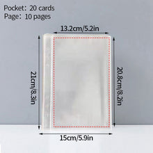 Load image into Gallery viewer, A5 Mini Binder Heart Design and Photocards Photo Protector Sleeves of Numerous Sizes (sold separately) Collections Polaroid Album Scrapbook Card Binder