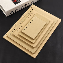 Load image into Gallery viewer, A4 B5 A5 A6 A7 Loose Leaf Notebook Refill Spiral Binder Inner Page Grid Blank Line Diary Agenda PlannerSchool Stationery