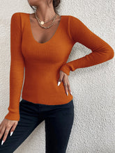 Load image into Gallery viewer, Wardrobe Essential Casual Long Sleeve V Neck Shirt Stretch Soft Fabric 15 Beautiful Colors to Choose S M L