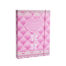 Load image into Gallery viewer, A5 Binder 6 Ring Hard Cover Collection Book Pearl Heart Journal Refills Bandage Postcards Sticker Organizer