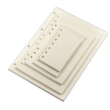 Load image into Gallery viewer, A4 B5 A5 A6 A7 Loose Leaf Notebook Refill Spiral Binder Inner Page Grid Blank Line Diary Agenda PlannerSchool Stationery