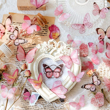 Load image into Gallery viewer, 40PCS Bag Retro Butterfly Fern Flowers Mushroom Stickers Bag Diary Sticker Scrapbooking Journal Supplies Designer Stationery Kids Pack Journaling