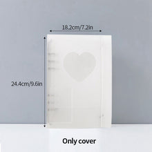 Load image into Gallery viewer, A5 Mini Binder Heart Design and Photocards Photo Protector Sleeves of Numerous Sizes (sold separately) Collections Polaroid Album Scrapbook Card Binder