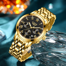 Load image into Gallery viewer, LIGE Women Gold Silver Watches 8 Choice Options 30M Waterproof Glow in Dark Watches +BOX