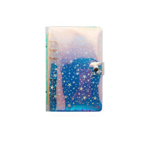 Load image into Gallery viewer, A5 or A6 Binder PVC Shell Gypsophila Sequins Glitter Notebook Cover Diary Agenda Planner Bullet School Stationery
