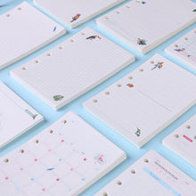 Load image into Gallery viewer, 45 Sheet Packs A5 A6 A7 Decorative Pages Notebook Refill Paper Index Ruler Pages Monthly Weekly Daily Planner Agenda DIY Junk Journal