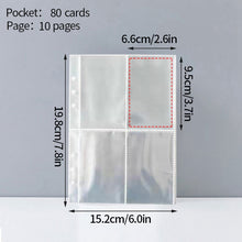 Load image into Gallery viewer, A5 Mini Binder Heart Design and Photocards Photo Protector Sleeves of Numerous Sizes (sold separately) Collections Polaroid Album Scrapbook Card Binder