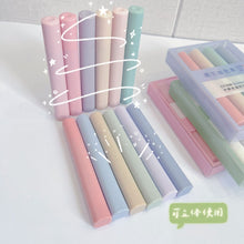Load image into Gallery viewer, 4PCS Pastel Highlighter Pen Marker Set Aesthetic Stationery Highlighters Kawaii Pens Colored Markers Kawaiii Cute Supplies Kids