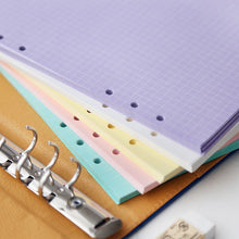 Load image into Gallery viewer, 50 Sheet A5 A6 Loose-leaf Colorful Refill Inner Page Line Blank Grid Inner Page Rulers Envelopes Inside Paper Designer Stationery