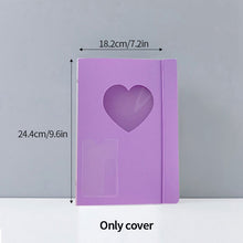 Load image into Gallery viewer, A5 Mini Binder Heart Design and Photocards Photo Protector Sleeves of Numerous Sizes (sold separately) Collections Polaroid Album Scrapbook Card Binder