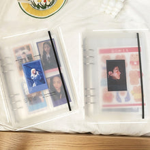 Load image into Gallery viewer, A5 Mini Binder Heart Design and Photocards Photo Protector Sleeves of Numerous Sizes (sold separately) Collections Polaroid Album Scrapbook Card Binder