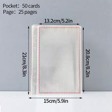 Load image into Gallery viewer, A5 Mini Binder Heart Design and Photocards Photo Protector Sleeves of Numerous Sizes (sold separately) Collections Polaroid Album Scrapbook Card Binder