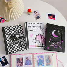 Load image into Gallery viewer, A5 Binder 6 Ring Hard Cover Collection Book Pearl Heart Journal Refills Bandage Postcards Sticker Organizer