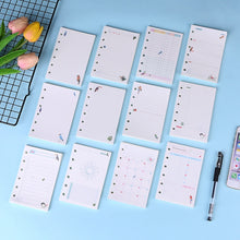 Load image into Gallery viewer, 45 Sheet Packs A5 A6 A7 Decorative Pages Notebook Refill Paper Index Ruler Pages Monthly Weekly Daily Planner Agenda DIY Junk Journal