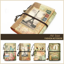 Load image into Gallery viewer, Vintage Stationery PU Leather Notebook Creative Planner Sketchbook Agenda Diary Notebooks