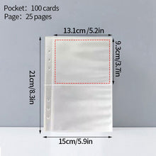 Load image into Gallery viewer, A5 Mini Binder Heart Design and Photocards Photo Protector Sleeves of Numerous Sizes (sold separately) Collections Polaroid Album Scrapbook Card Binder