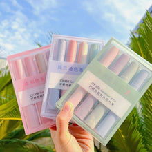 Load image into Gallery viewer, 4PCS Pastel Highlighter Pen Marker Set Aesthetic Stationery Highlighters Kawaii Pens Colored Markers Kawaiii Cute Supplies Kids