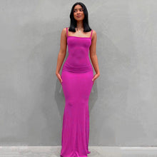 Load image into Gallery viewer, Sexy Slip Sleeveless Backless Long Maxi Dress Women 2024 Spring Summer Y2k Curve Hugging Bodycon Elegant Sexy Outfits Ladies Sundress 11 Stunning Colors XXS-3XL