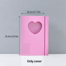 Load image into Gallery viewer, A5 Mini Binder Heart Design and Photocards Photo Protector Sleeves of Numerous Sizes (sold separately) Collections Polaroid Album Scrapbook Card Binder