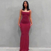 Load image into Gallery viewer, Sexy Slip Sleeveless Backless Long Maxi Dress Women 2024 Spring Summer Y2k Curve Hugging Bodycon Elegant Sexy Outfits Ladies Sundress 11 Stunning Colors XXS-3XL