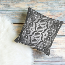 Load image into Gallery viewer, Unique Faux Suede Throw Pillow  Steel Grey, Pillow Included, Beautiful Decorative Faux Suede Cushions, Unique Luxury Cushions, 4 Sizes