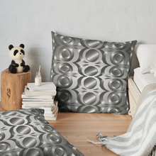 Load image into Gallery viewer, Unique Faux Suede Throw Pillow  Steel Grey, Pillow Included, Beautiful Decorative Faux Suede Cushions, Unique Luxury Cushions, 4 Sizes