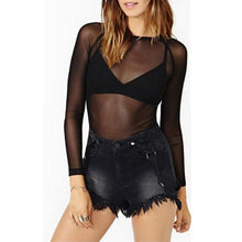 Load image into Gallery viewer, Mesh Sheer Blouse Choice of 4 Color/Styles Sizes S-5XL