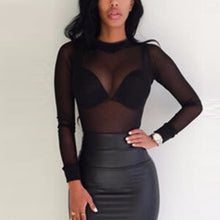 Load image into Gallery viewer, Mesh Sheer Blouse Choice of 4 Color/Styles Sizes S-5XL