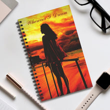 Load image into Gallery viewer, Wherever I Dream 5x8 Spiral Bound Journal, Diary, Notebook, Available in Dot Grid, Lined, Blank, Task