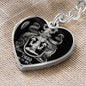 Virgo Zodiac 08.23 - 09.22 Engravable Heart Pendant Keychain