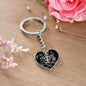 Virgo Zodiac 08.23 - 09.22 Engravable Heart Pendant Keychain