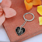 Virgo Zodiac 08.23 - 09.22 Engravable Heart Pendant Keychain