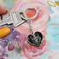 Virgo Zodiac 08.23 - 09.22 Engravable Heart Pendant Keychain