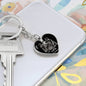 Taurus Zodiac 04.20 - 05.20 Engravable Heart Pendant Keychain