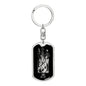 Libra Zodiac 09.23 - 10.22 Engravable Dog Tag Pendant Keychain