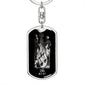 Libra Zodiac 09.23 - 10.22 Engravable Dog Tag Pendant Keychain