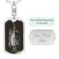 Pisces Zodiac 02.19 - 03.20 Engravable Dog Tag Keychain