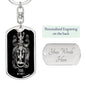 Virgo Zodiac 08.23 - 09.22 Engravable Dog Tag Pendant Keychain