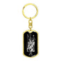 Libra Zodiac 09.23 - 10.22 Engravable Dog Tag Pendant Keychain