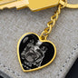 Taurus Zodiac 04.20 - 05.20 Engravable Heart Pendant Keychain