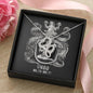 Virgo Zodiac 08.23 - 09.22 Eternal Bond Infinite Double Hearts Pendant Cable Chain Necklace with Luxury Mahogany Box w/LED