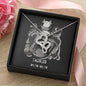 Taurus Zodiac 04.20 - 05.20 Eternal Bond Infinite Hearts Pendant Cable Chain Necklace with Luxury Mahogany Box w/LED