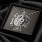 Pisces Zodiac 02.19 - 03.20 Infinite Love Hearts Pendant Cable Chain Necklace with Luxury Mahogany Box w/LED