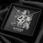 Capricorn Zodiac 12.22 - 01.19 Eternal Bond Infinite Double Hearts Cable Chain Necklace