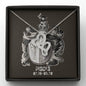 Pisces Zodiac 02.19 - 03.20 Infinite Love Hearts Pendant Cable Chain Necklace with Luxury Mahogany Box w/LED